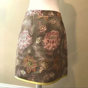 Ectcetera jacquard floral and flowered skirt Size 8